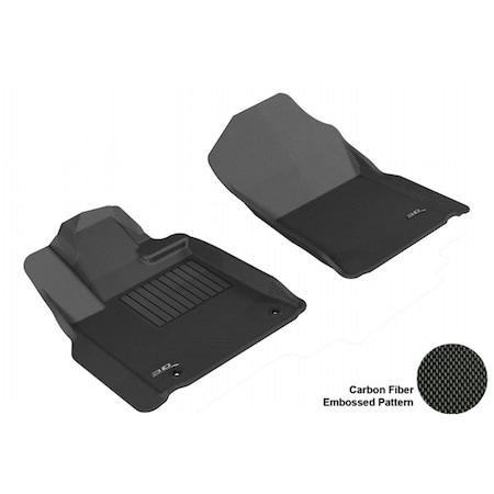 3D Maxpider TOYOTA TUNDRA 2012-2013 REGULAR CAB/ DOUBLE CAB/ CREWMAX/ SEQUOIA KAGU BLACK R1 POST Floor Mat L1TY14911509